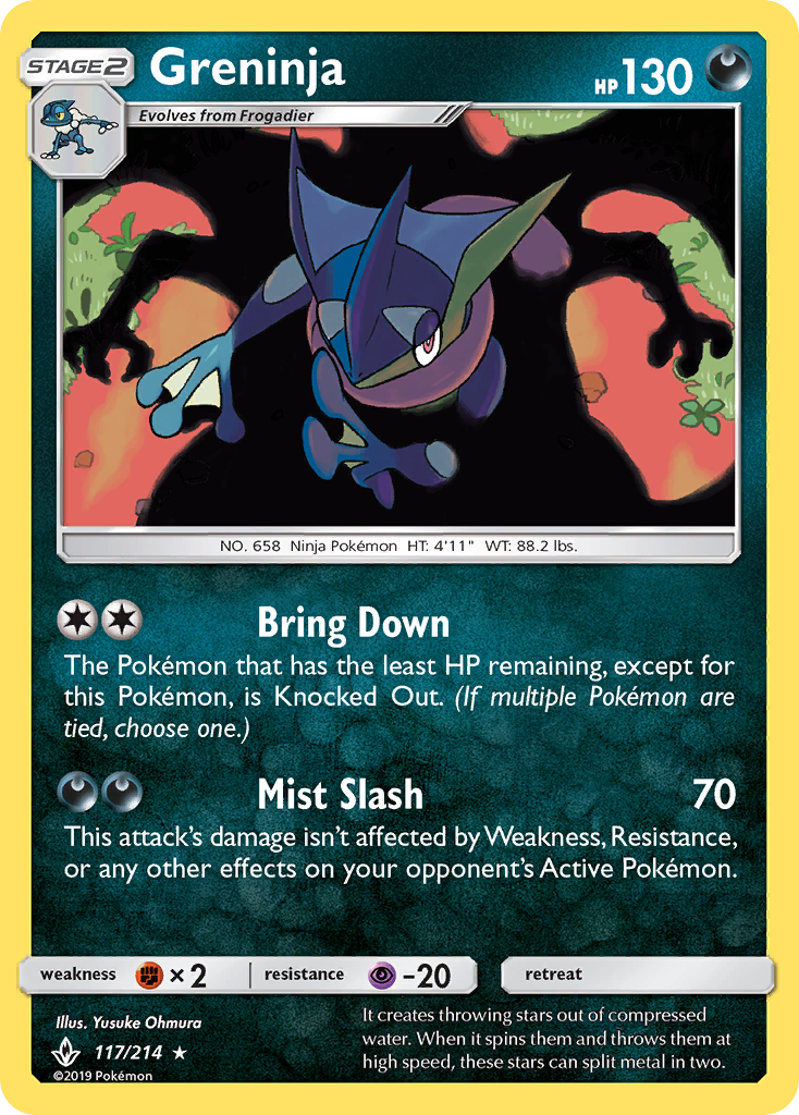 Greninja (117/214) [Sun & Moon: Unbroken Bonds] | Odin's Place