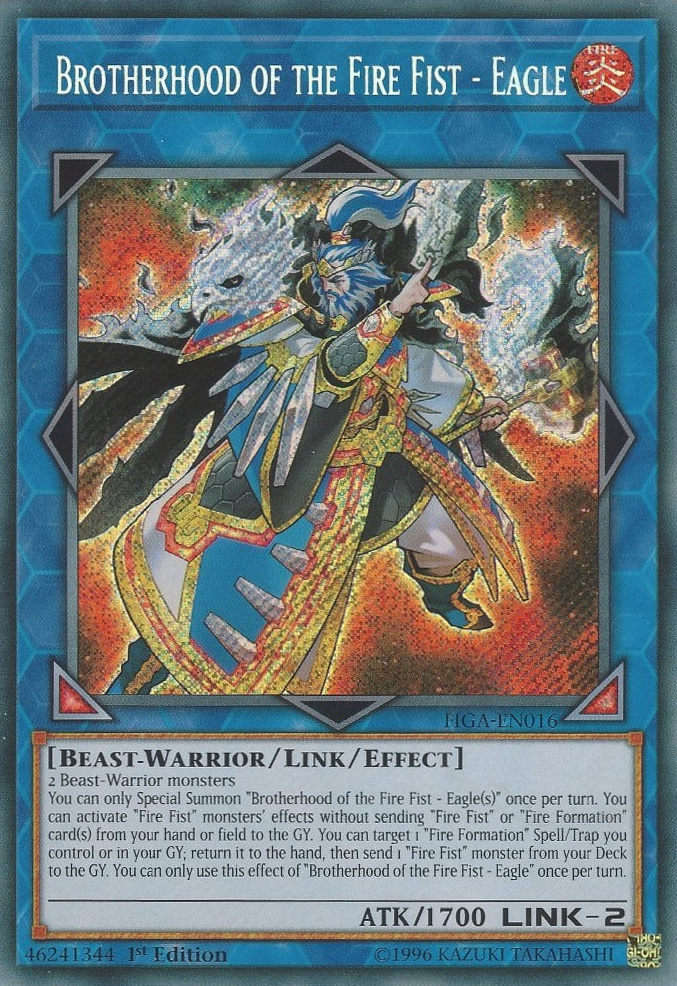 Brotherhood of the Fire Fist - Eagle [FIGA-EN016] Secret Rare | Odin's Place