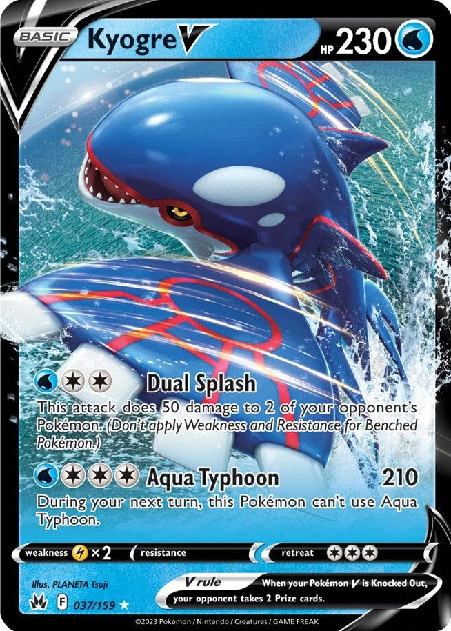 Kyogre V (037/159) [Sword & Shield: Crown Zenith] | Odin's Place