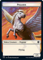 Pegasus // Faerie Double-Sided Token [Starter Commander Decks] | Odin's Place