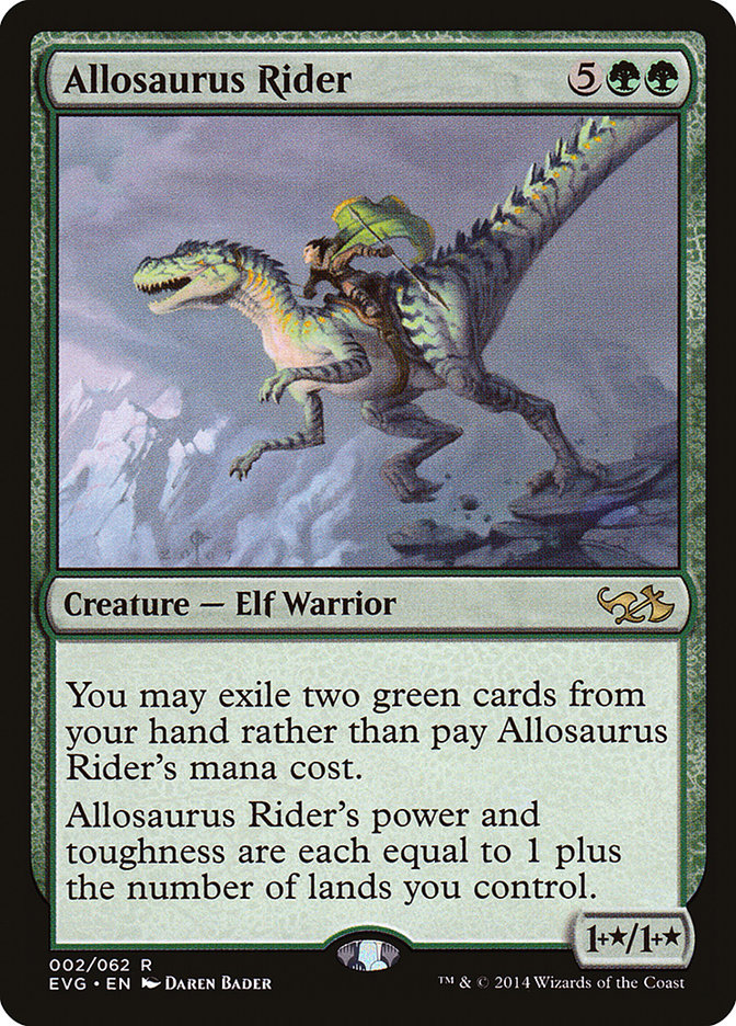 Allosaurus Rider (2) (Elves vs. Goblins) [Duel Decks Anthology] | Odin's Place