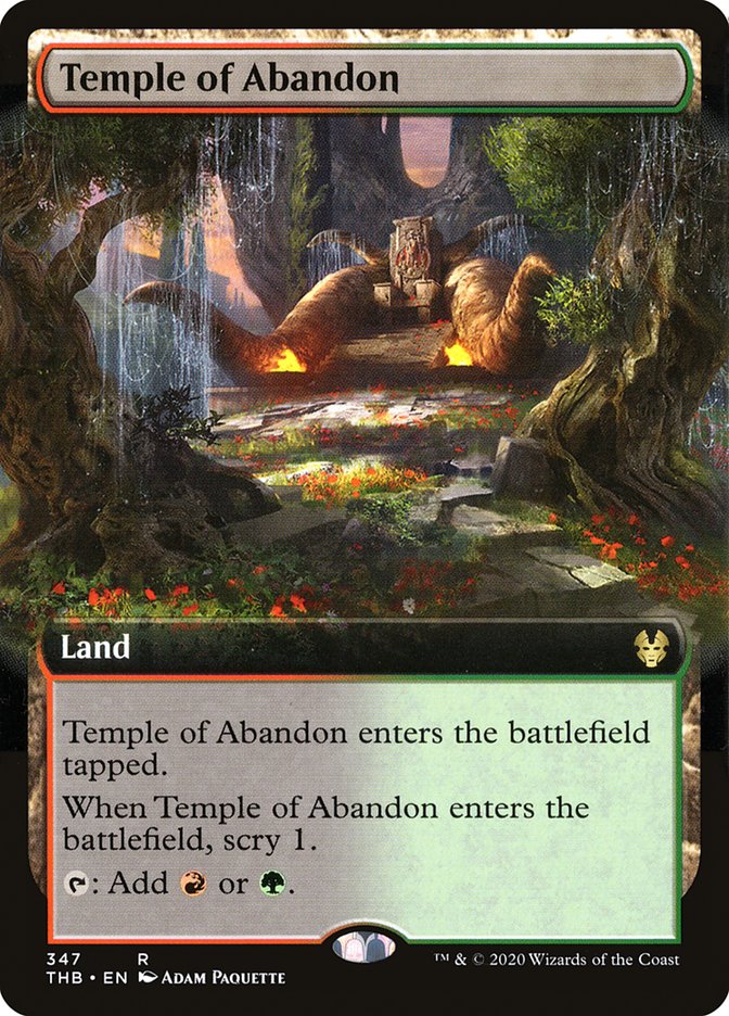 Temple of Abandon (Extended Art) [Theros Beyond Death] | Odin's Place