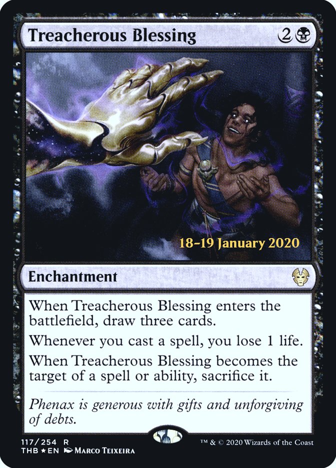 Treacherous Blessing [Theros Beyond Death Prerelease Promos] | Odin's Place