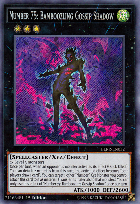 Number 75: Bamboozling Gossip Shadow [BLRR-EN032] Secret Rare | Odin's Place