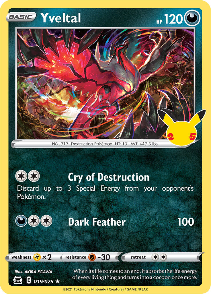 Yveltal (019/025) [Celebrations: 25th Anniversary] | Odin's Place