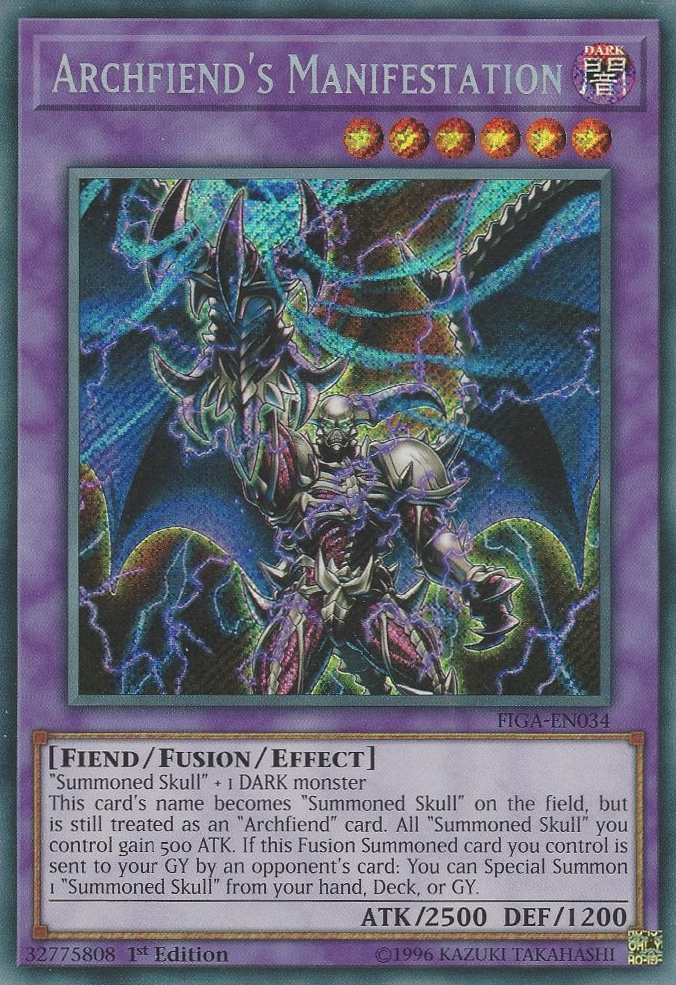 Archfiend's Manifestation [FIGA-EN034] Secret Rare | Odin's Place