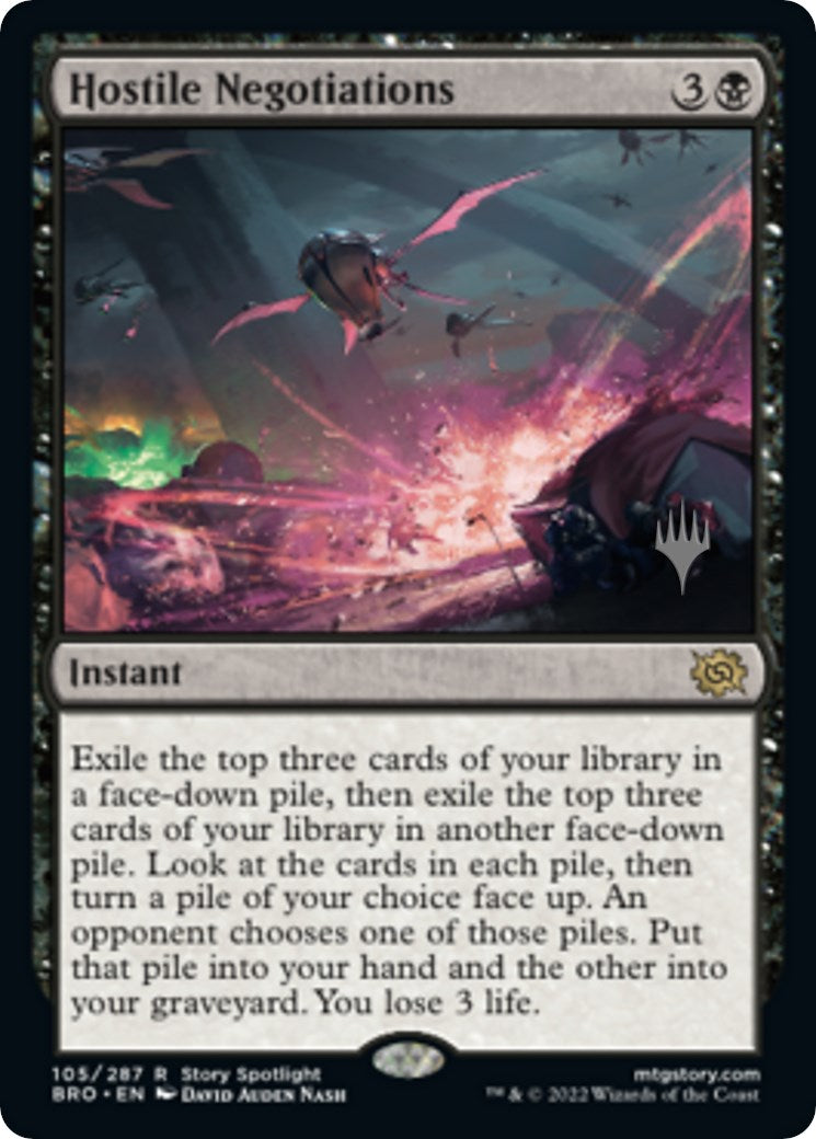 Hostile Negotiations (Promo Pack) [The Brothers' War Promos] | Odin's Place