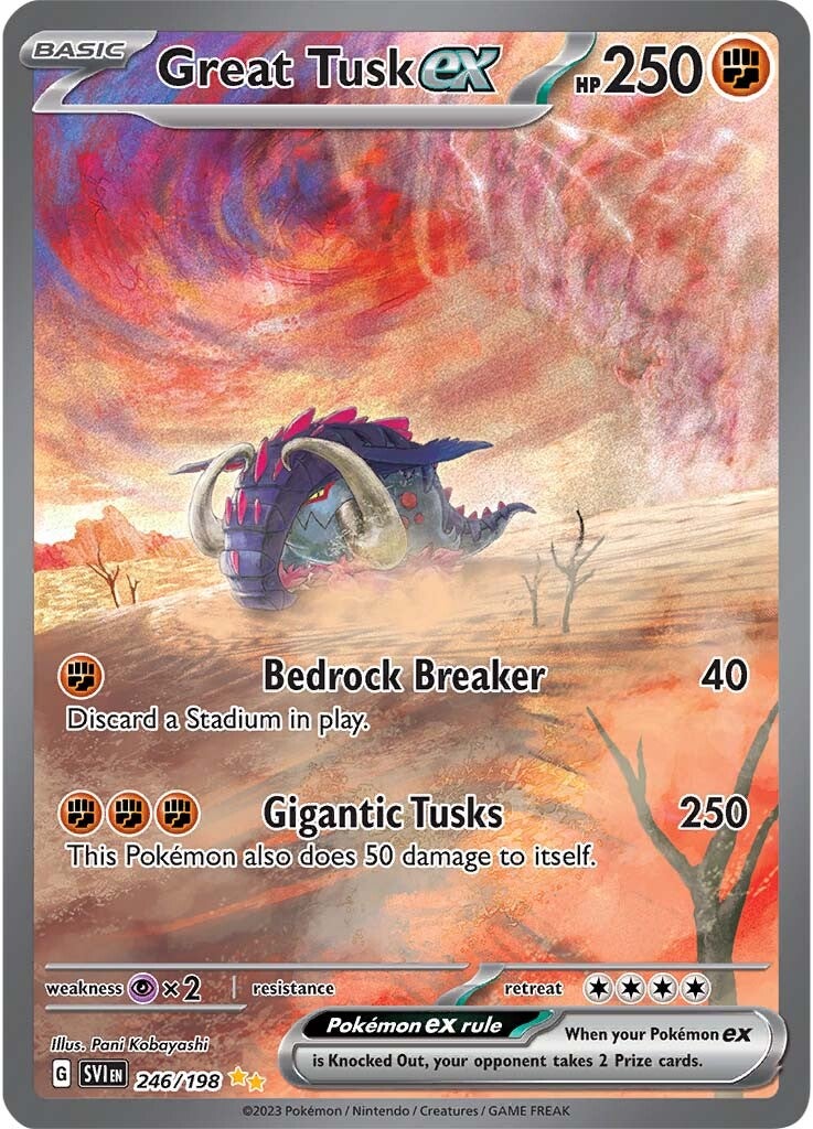 Great Tusk ex (246/198) [Scarlet & Violet: Base Set] | Odin's Place
