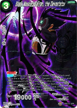 Black Masked Saiyan, the Devastator (SPR) (BT5-111) [Miraculous Revival] | Odin's Place