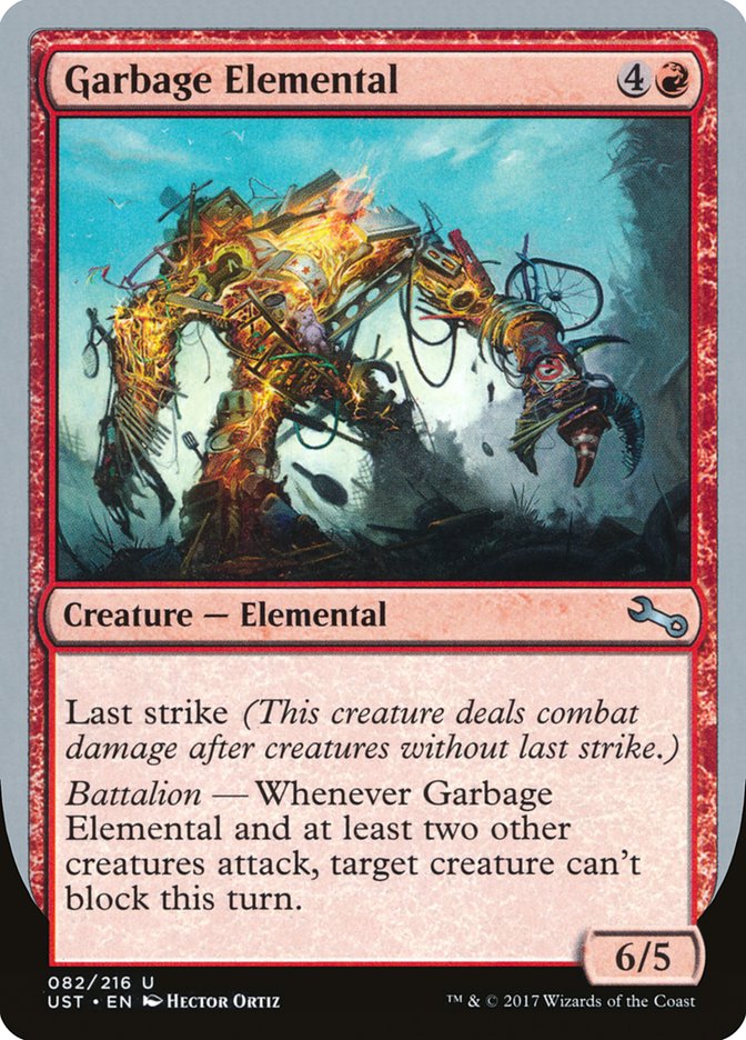 Garbage Elemental (82) (6/5 Creature) [Unstable] | Odin's Place