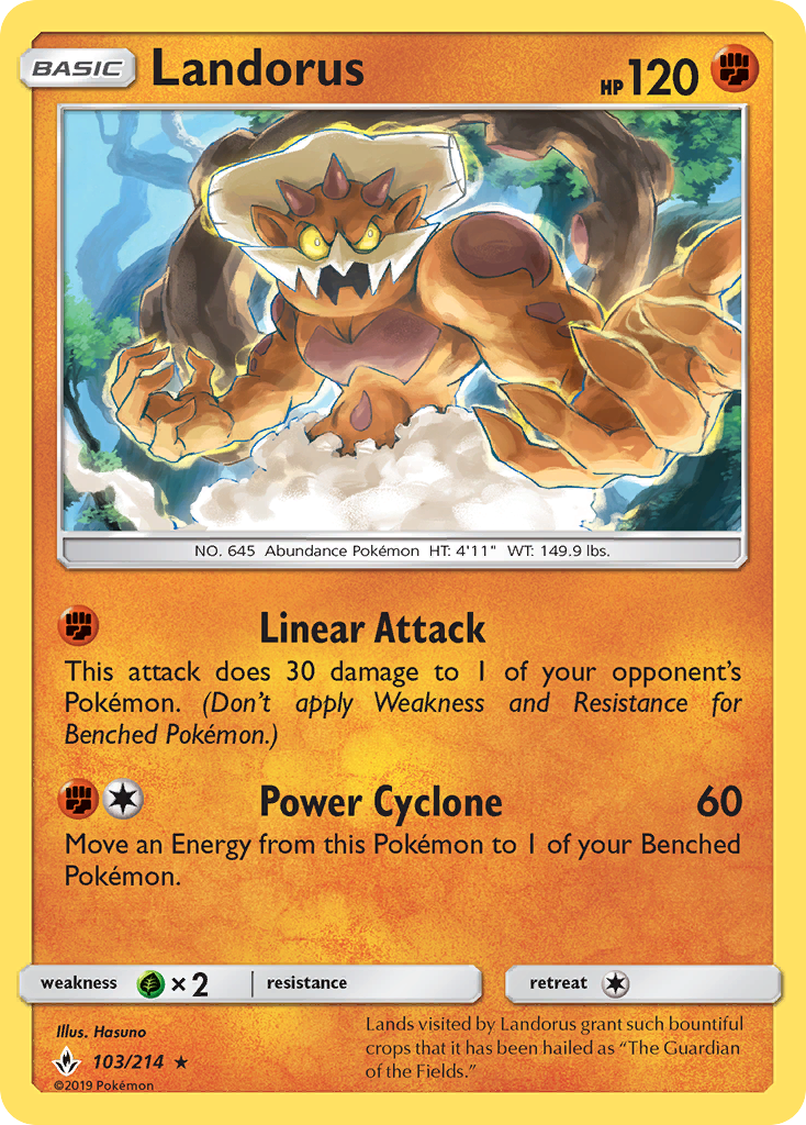 Landorus (103/214) [Sun & Moon: Unbroken Bonds] | Odin's Place