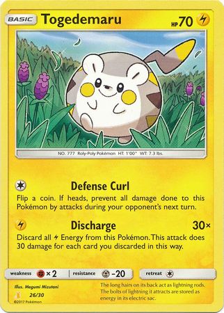 Togedemaru (26/30) [Sun & Moon: Trainer Kit - Alolan Raichu] | Odin's Place