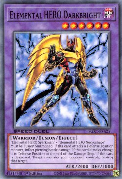 Elemental HERO Darkbright [SGX1-ENA25] Common | Odin's Place