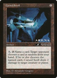 Cursed Scroll (39828) (Oversized) [Oversize Cards] | Odin's Place