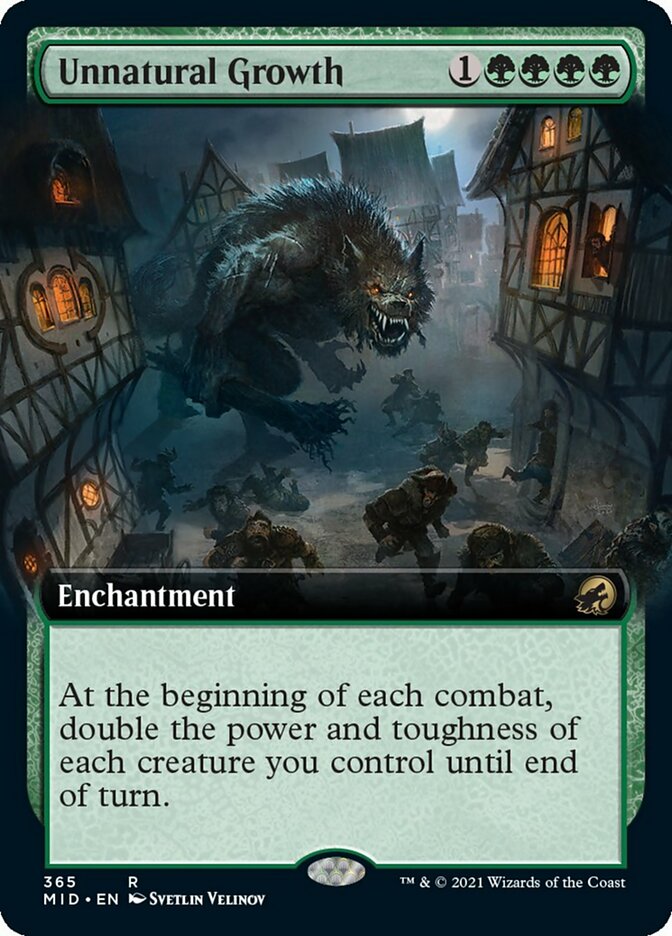 Unnatural Growth (Extended Art) [Innistrad: Midnight Hunt] | Odin's Place