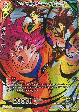 Son Goku, Dawn of Divinity (SPR) (BT8-109) [Malicious Machinations] | Odin's Place