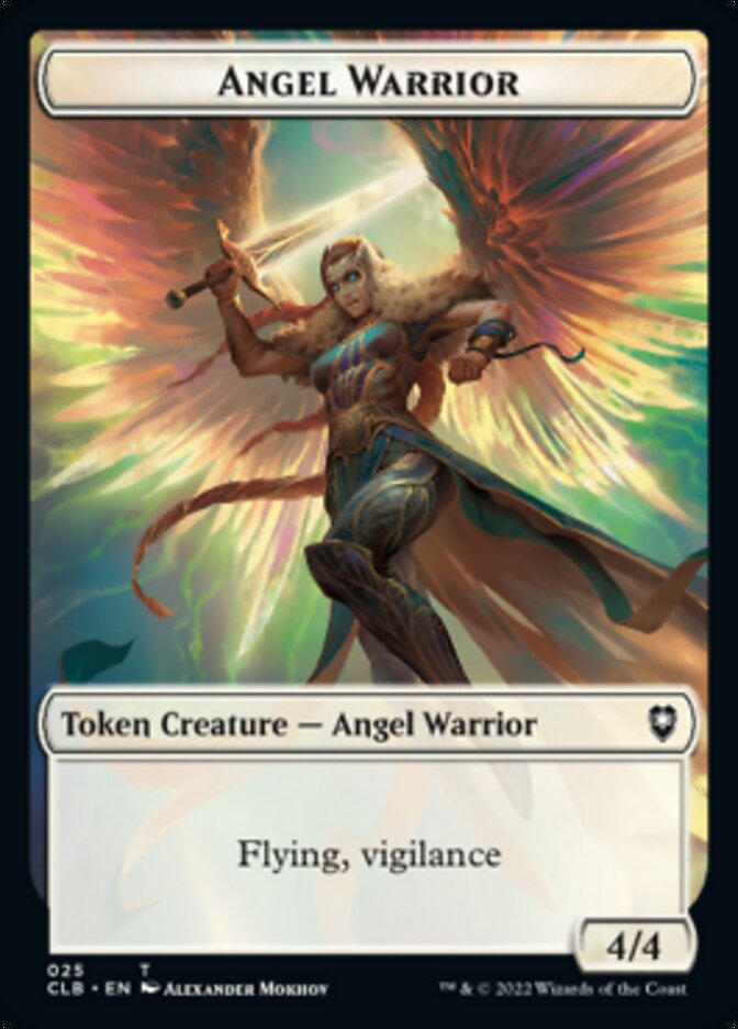 Kor Warrior // Angel Warrior Double-Sided Token [Commander Legends: Battle for Baldur's Gate Tokens] | Odin's Place