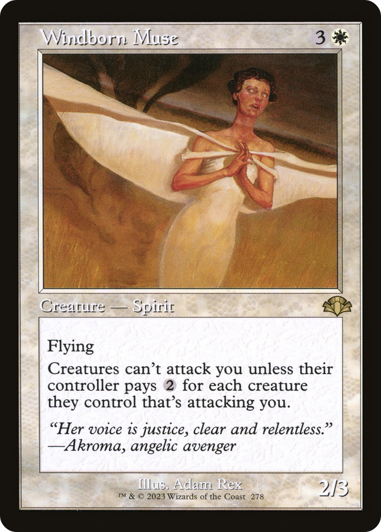 Windborn Muse (Retro) [Dominaria Remastered] | Odin's Place
