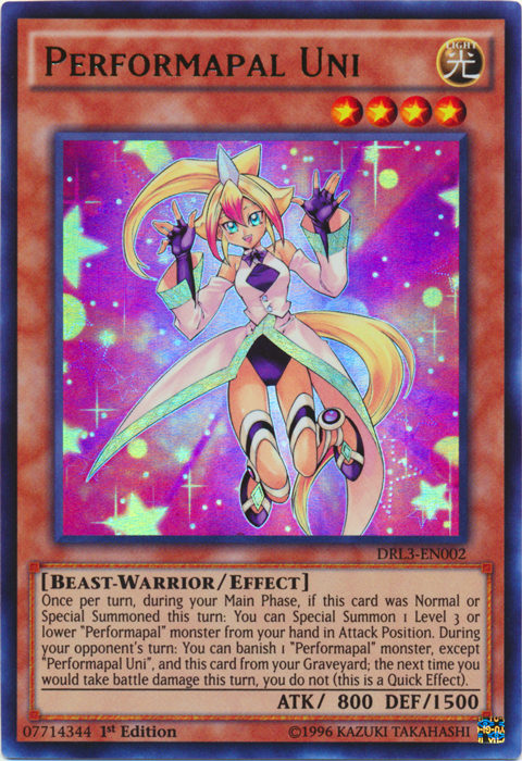 Performapal Uni [DRL3-EN002] Ultra Rare | Odin's Place