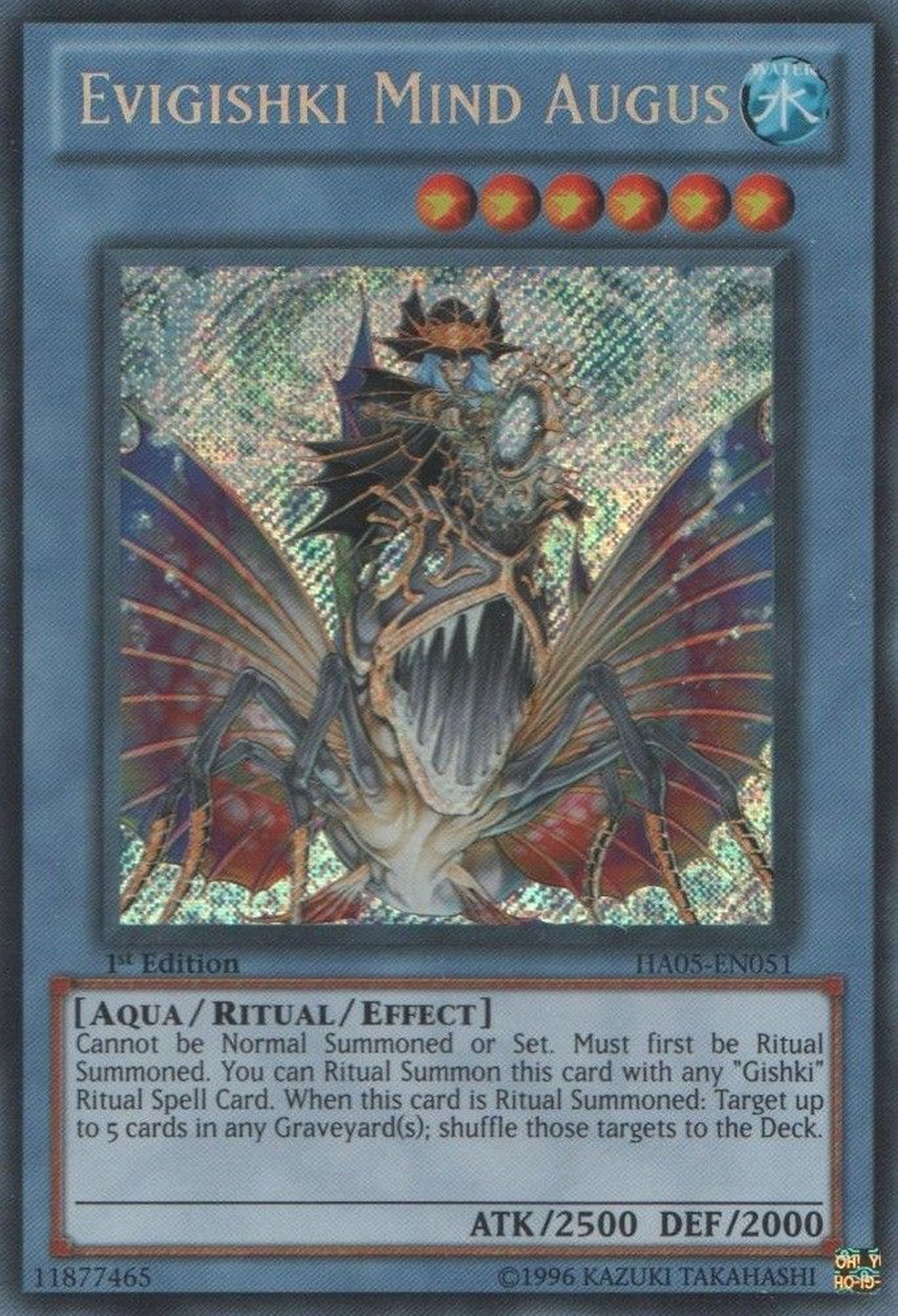 Evigishki Mind Augus [HA05-EN051] Secret Rare | Odin's Place