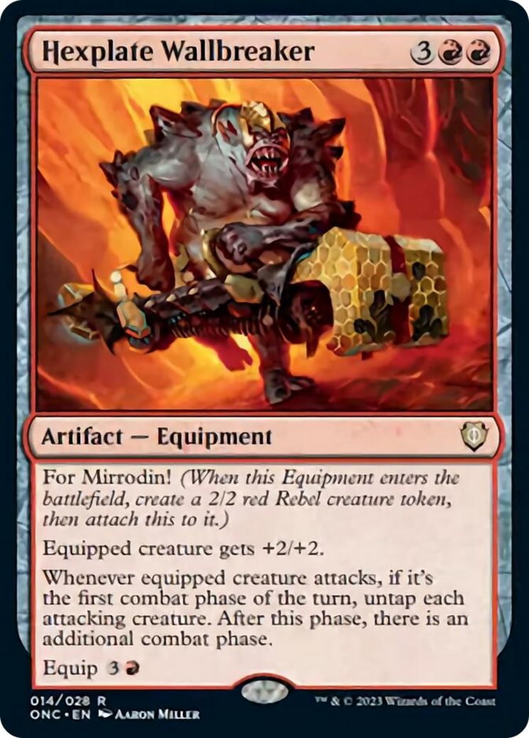 Hexplate Wallbreaker [Phyrexia: All Will Be One Commander] | Odin's Place