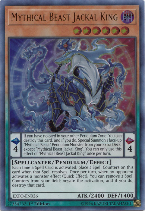 Mythical Beast Jackal King [EXFO-EN026] Ultra Rare | Odin's Place