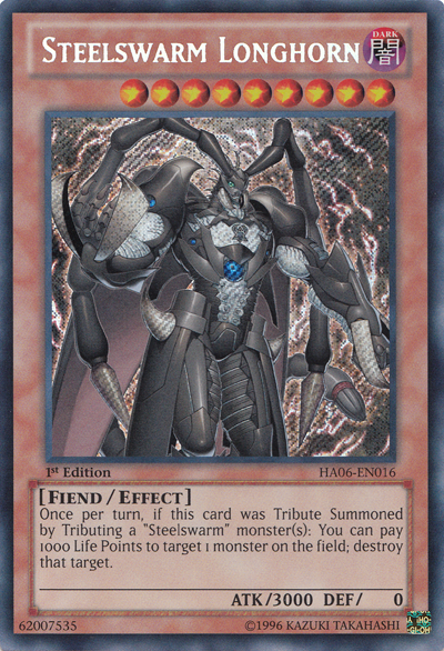 Steelswarm Longhorn [HA06-EN016] Secret Rare | Odin's Place