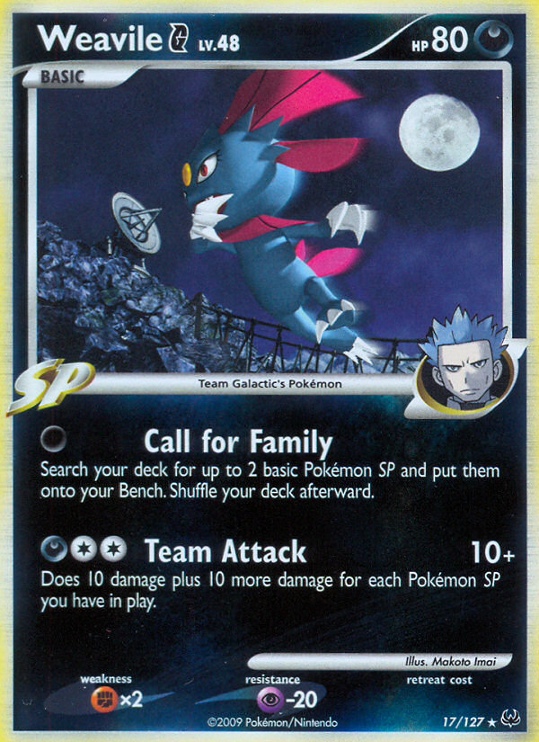 Weavile G (17/127) [Platinum: Base Set] | Odin's Place