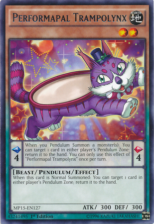 Performapal Trampolynx [MP15-EN127] Rare | Odin's Place