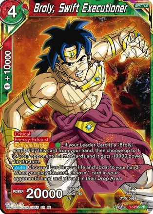 Broly, Swift Executioner (P-205) [Mythic Booster] | Odin's Place