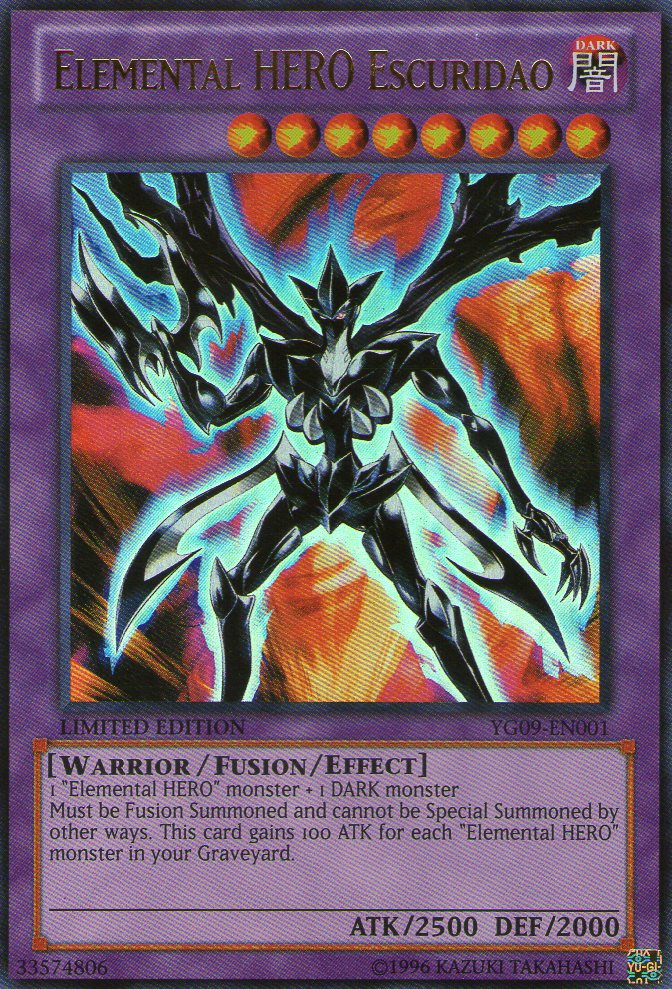 Elemental HERO Escuridao [YG09-EN001] Ultra Rare | Odin's Place