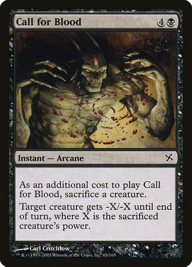 Call for Blood (63) [Betrayers of Kamigawa] | Odin's Place