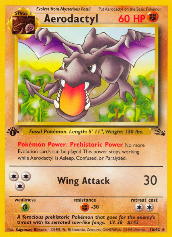 Aerodactyl (16/62) [Fossil 1st Edition] | Odin's Place