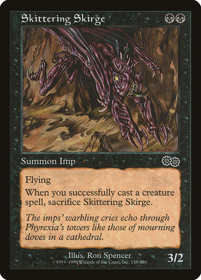 Skittering Skirge (158) [Urza's Saga] | Odin's Place