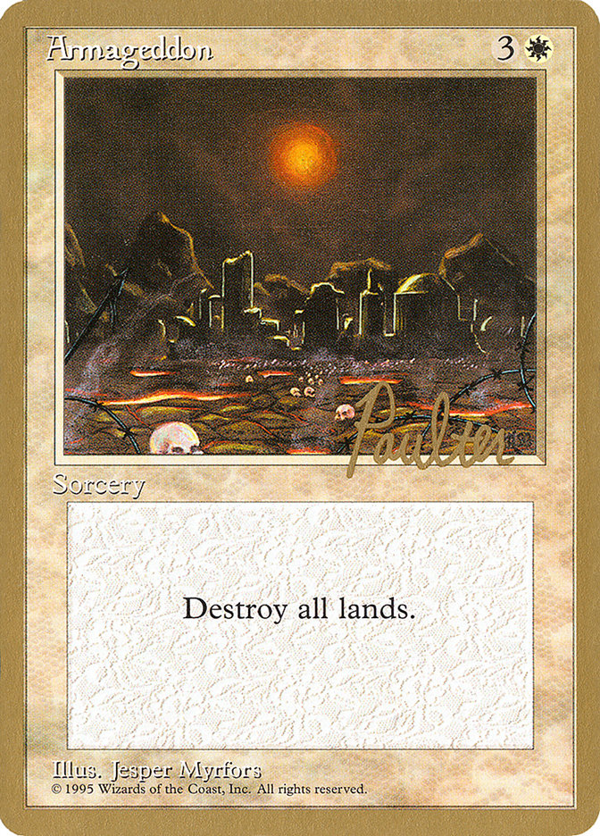 Armageddon (Preston Poulter) [Pro Tour Collector Set] | Odin's Place