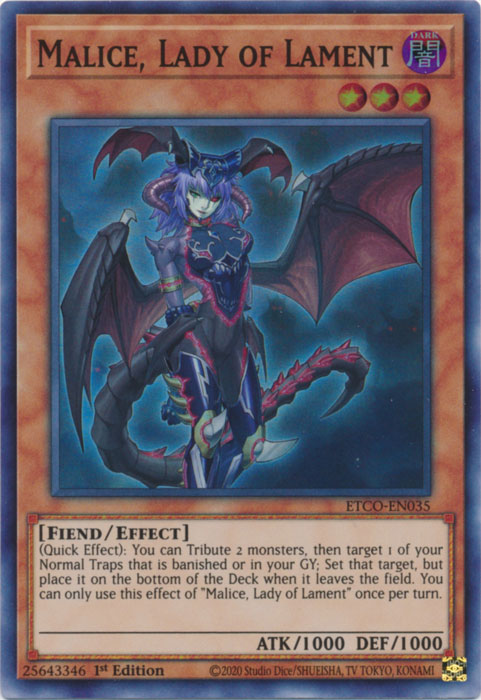 Malice, Lady of Lament [ETCO-EN035] Super Rare | Odin's Place