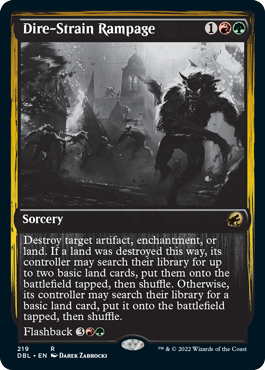 Dire-Strain Rampage [Innistrad: Double Feature] | Odin's Place