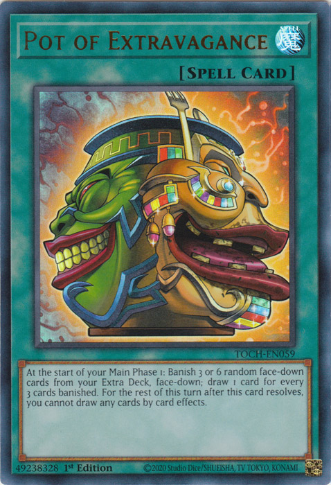 Pot of Extravagance [TOCH-EN059] Ultra Rare | Odin's Place