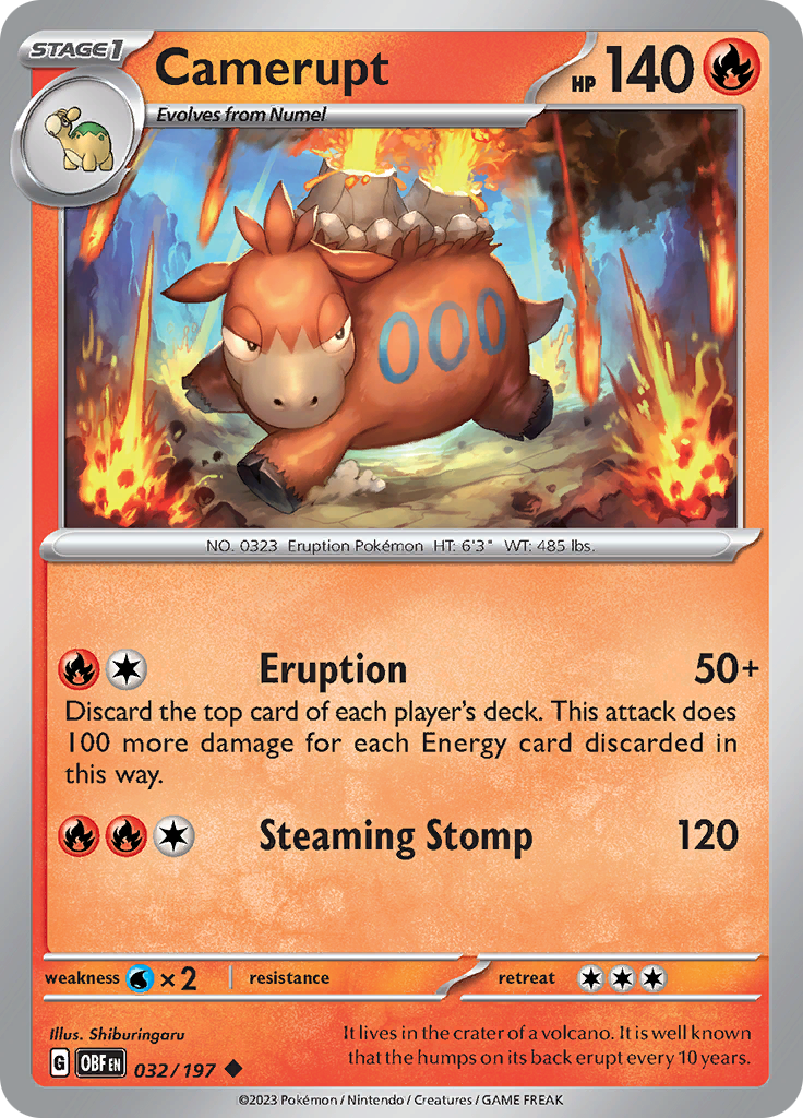 Camerupt (032/197) [Scarlet & Violet: Obsidian Flames] | Odin's Place