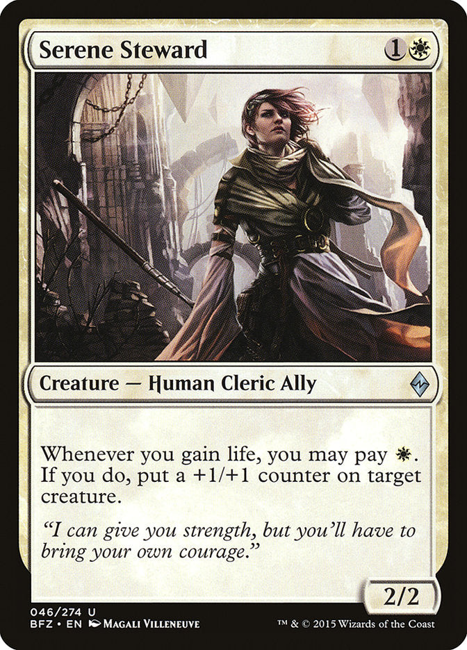 Serene Steward (46) [Battle for Zendikar] | Odin's Place