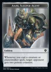 Soldier // Ajani, Sleeper Agent Emblem Double-Sided Token [Dominaria United Tokens] | Odin's Place