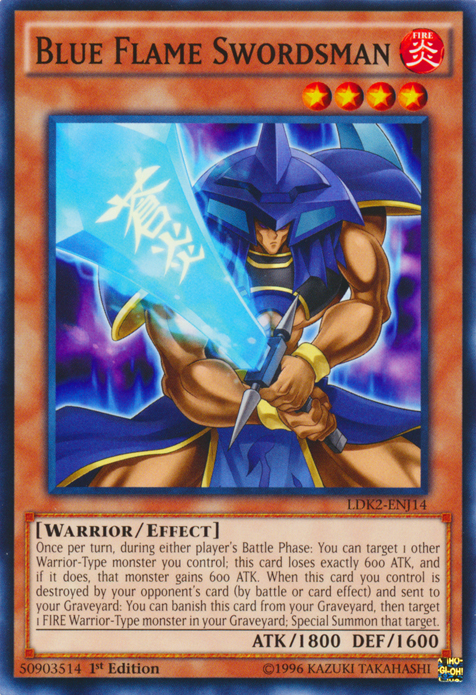 Blue Flame Swordsman [LDK2-ENJ14] Common | Odin's Place