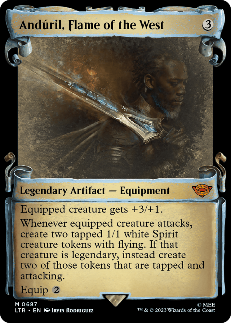 Anduril, Flame of the West [The Lord of the Rings: Tales of Middle-Earth Showcase Scrolls] | Odin's Place