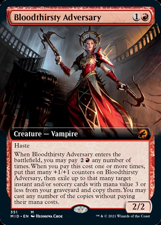 Bloodthirsty Adversary (Extended Art) [Innistrad: Midnight Hunt] | Odin's Place