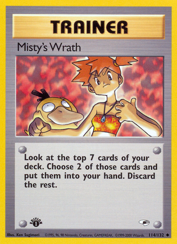Misty's Wrath (114/132) [Gym Heroes 1st Edition] | Odin's Place