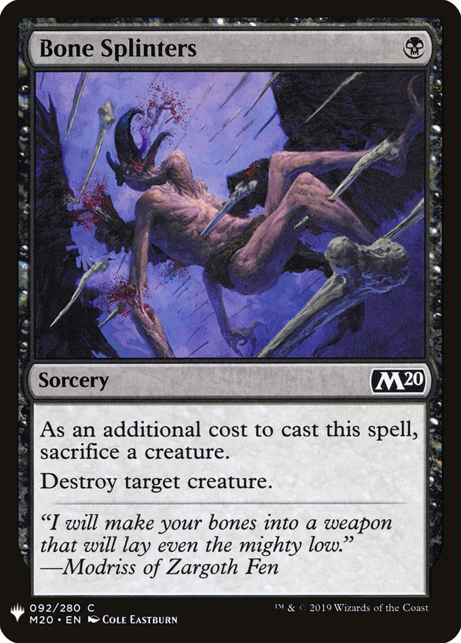 Bone Splinters [Mystery Booster] | Odin's Place