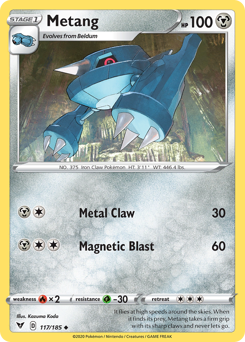 Metang (117/185) [Sword & Shield: Vivid Voltage] | Odin's Place