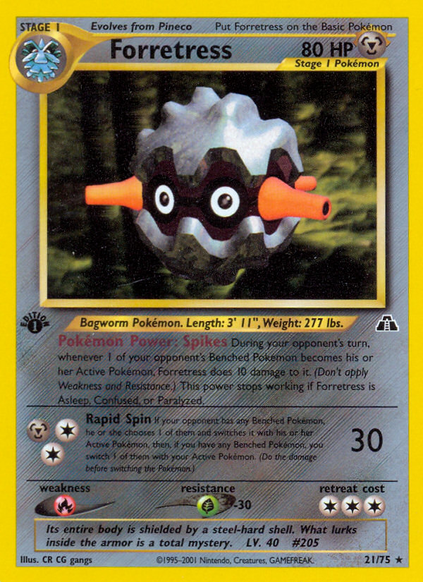 Forretress (21/75) [Neo Discovery 1st Edition] | Odin's Place