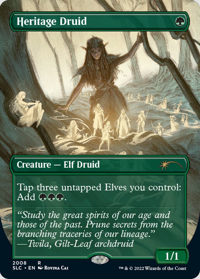 Heritage Druid (Borderless) [Secret Lair 30th Anniversary Countdown Kit] | Odin's Place