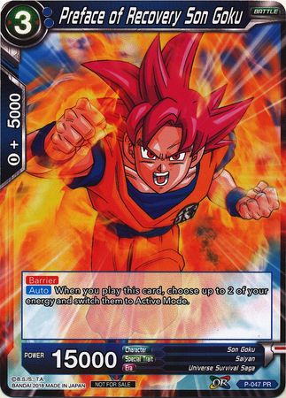 Preface of Recovery Son Goku (P-047) [Promotion Cards] | Odin's Place